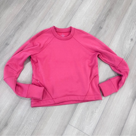 Sweaty Betty warm up crew neck hot pink small - Picture 2 of 7